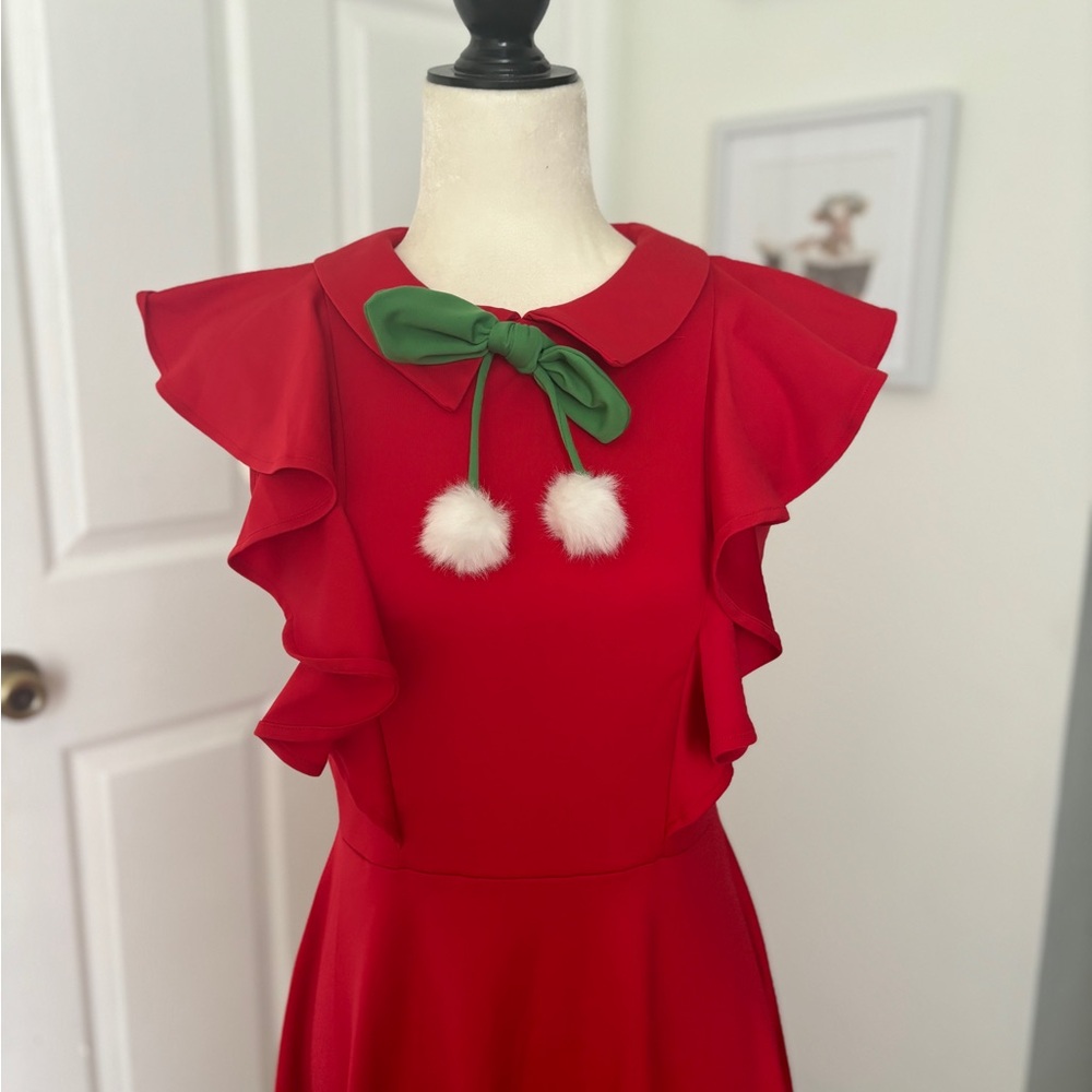 1940’s/1950’s Style Cherry Dress - Picture 3 of 6